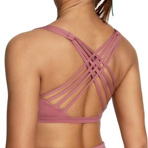 QUEENIEKE Womens Yoga Sport Bra Light Support Strappy Free to Be Bra 77889